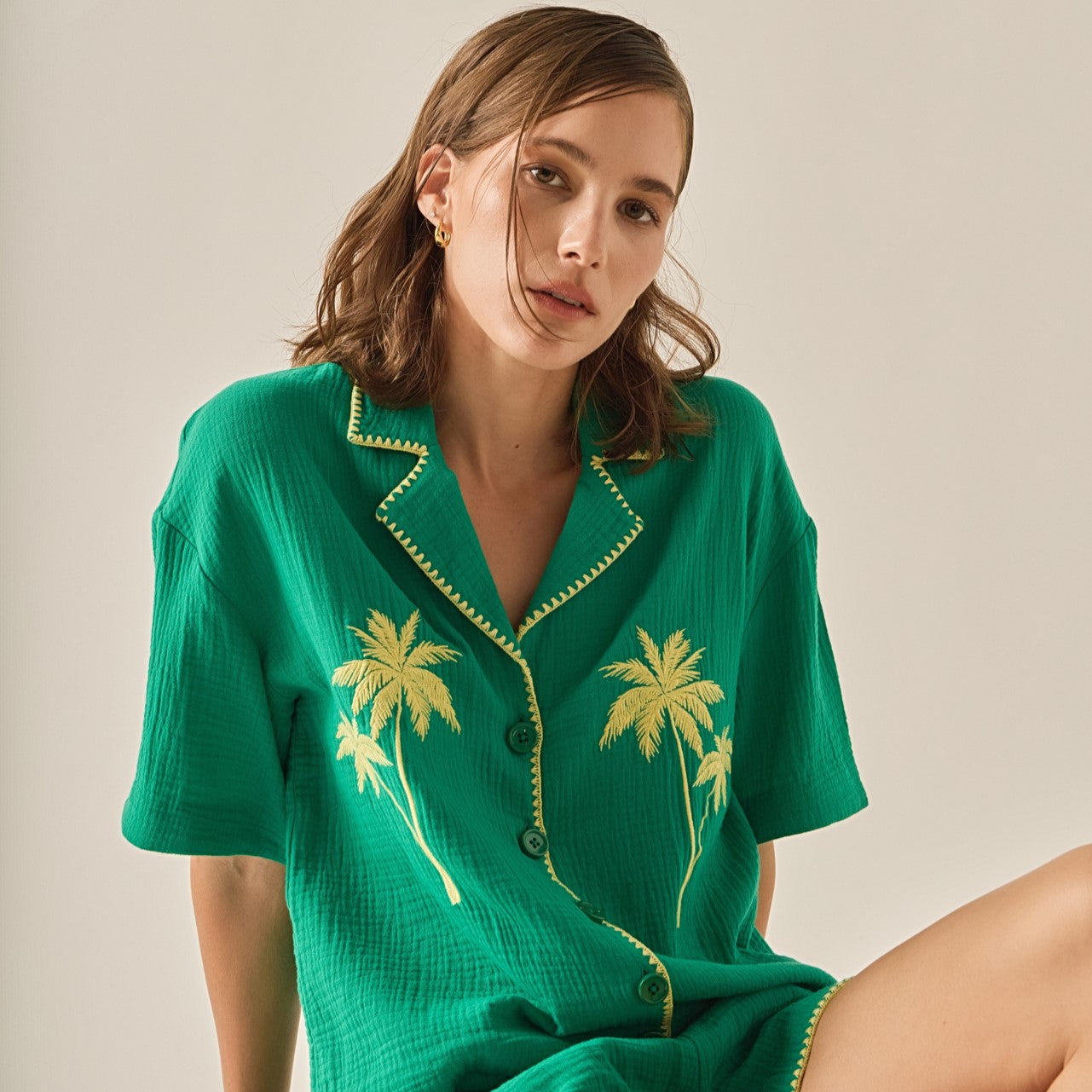 The Colette Tropical Embroidered Shirt