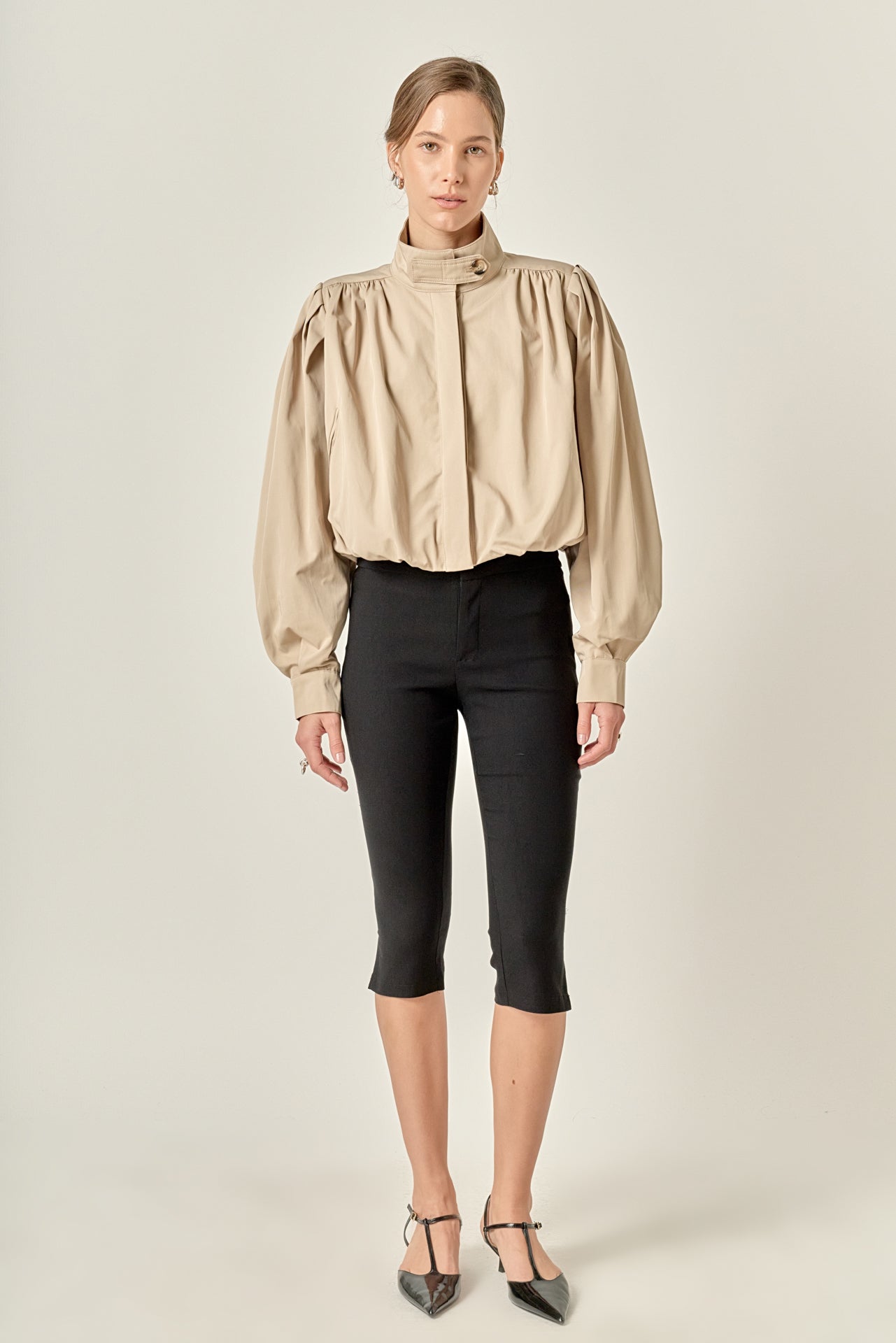 Shirred Trench Short Coat – English Factory