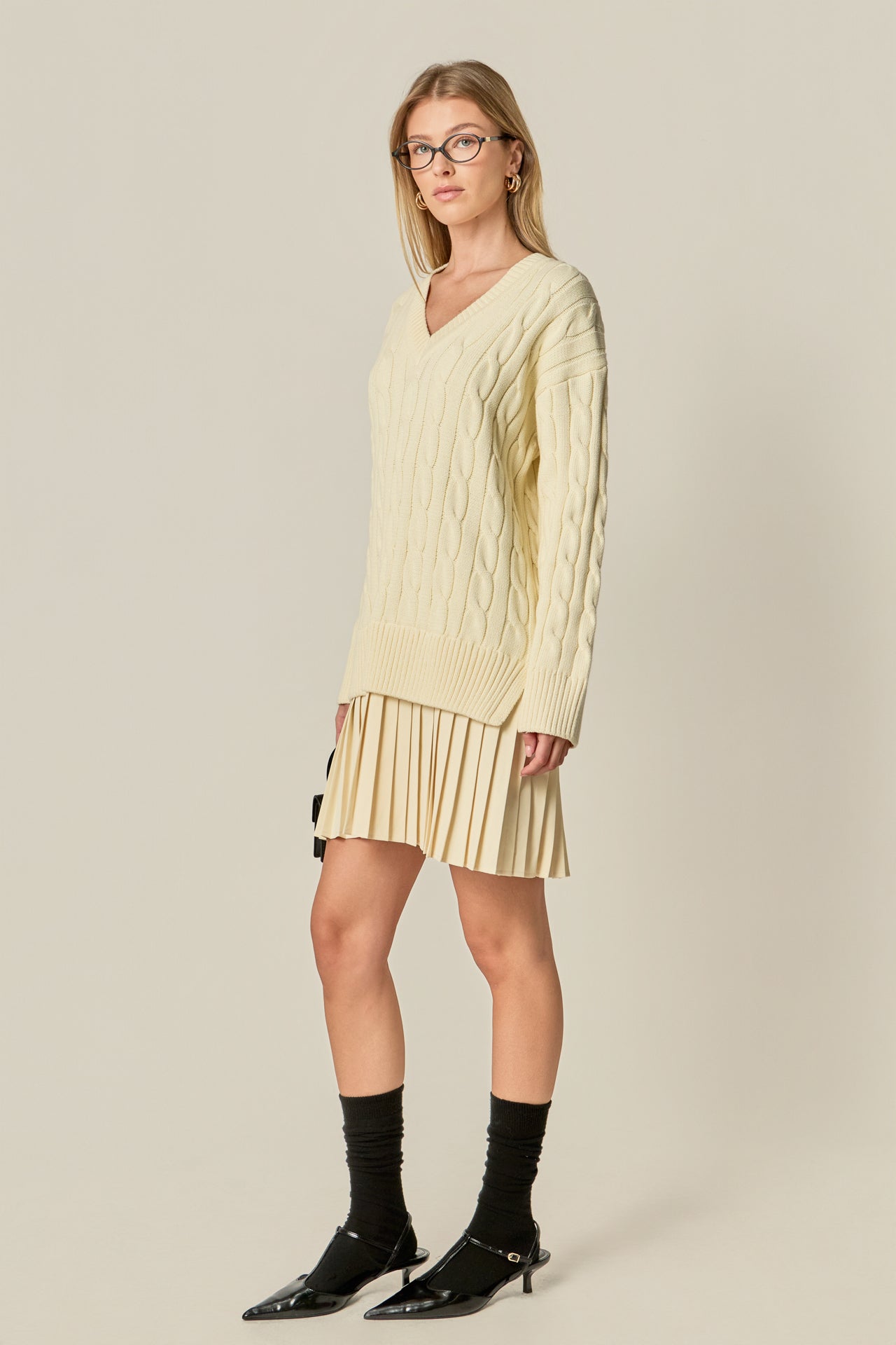 rib knit sweater dress Subtle Ways Ribbed Knit Midi Sweater Dress Mocha / L main image 1