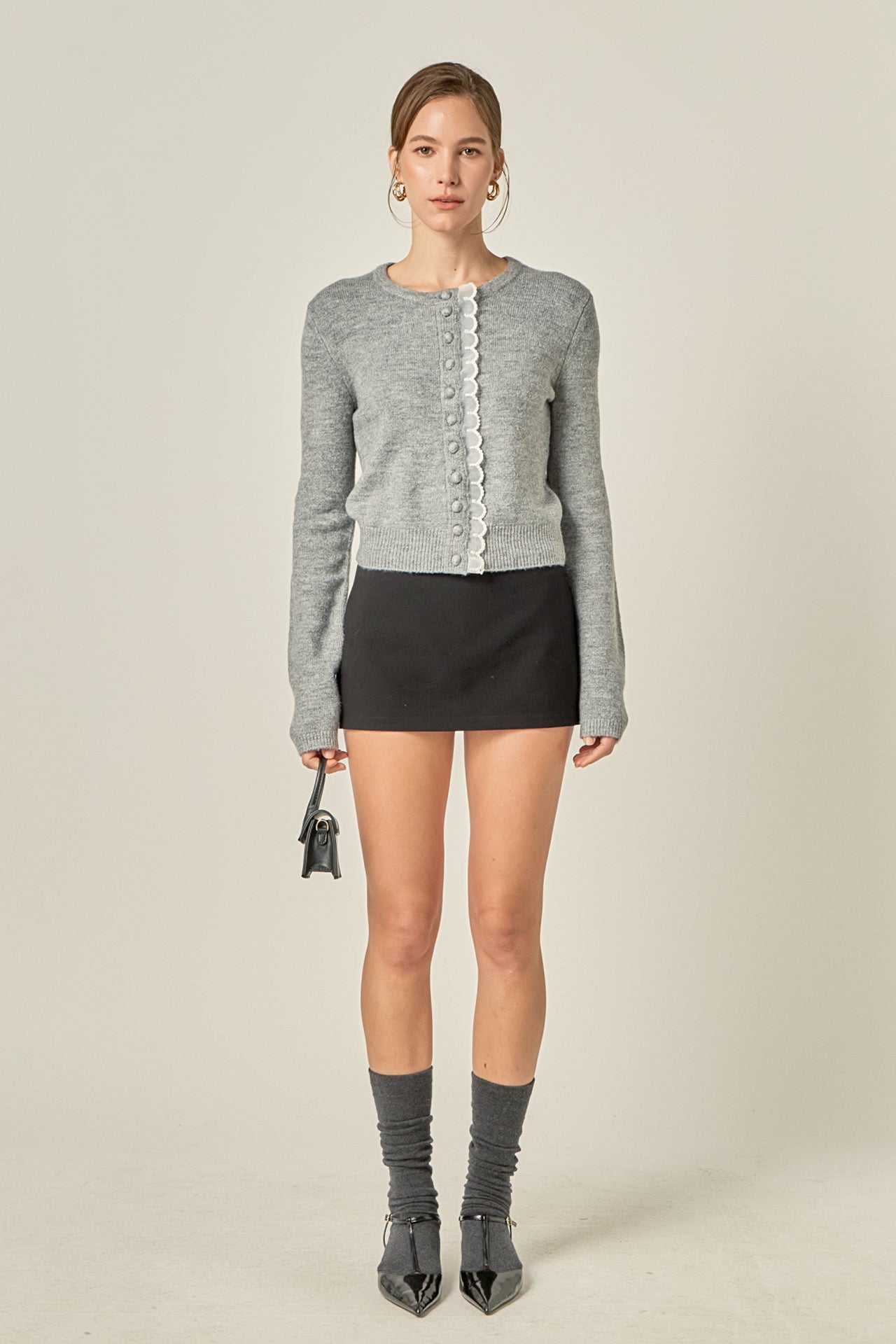 Lady Pearl Cardigan グレージュ Lady Pearl Cardigan グレージュ 【公式通販】