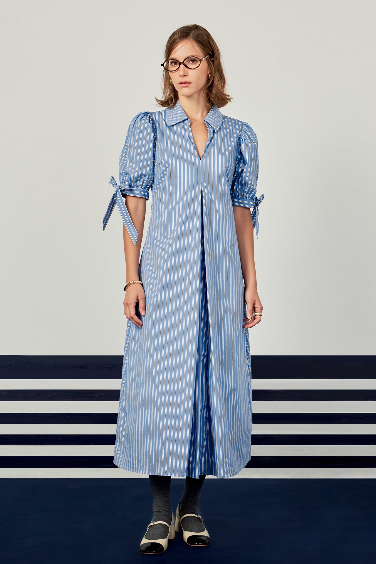 Godet Midi Dress – English Factory