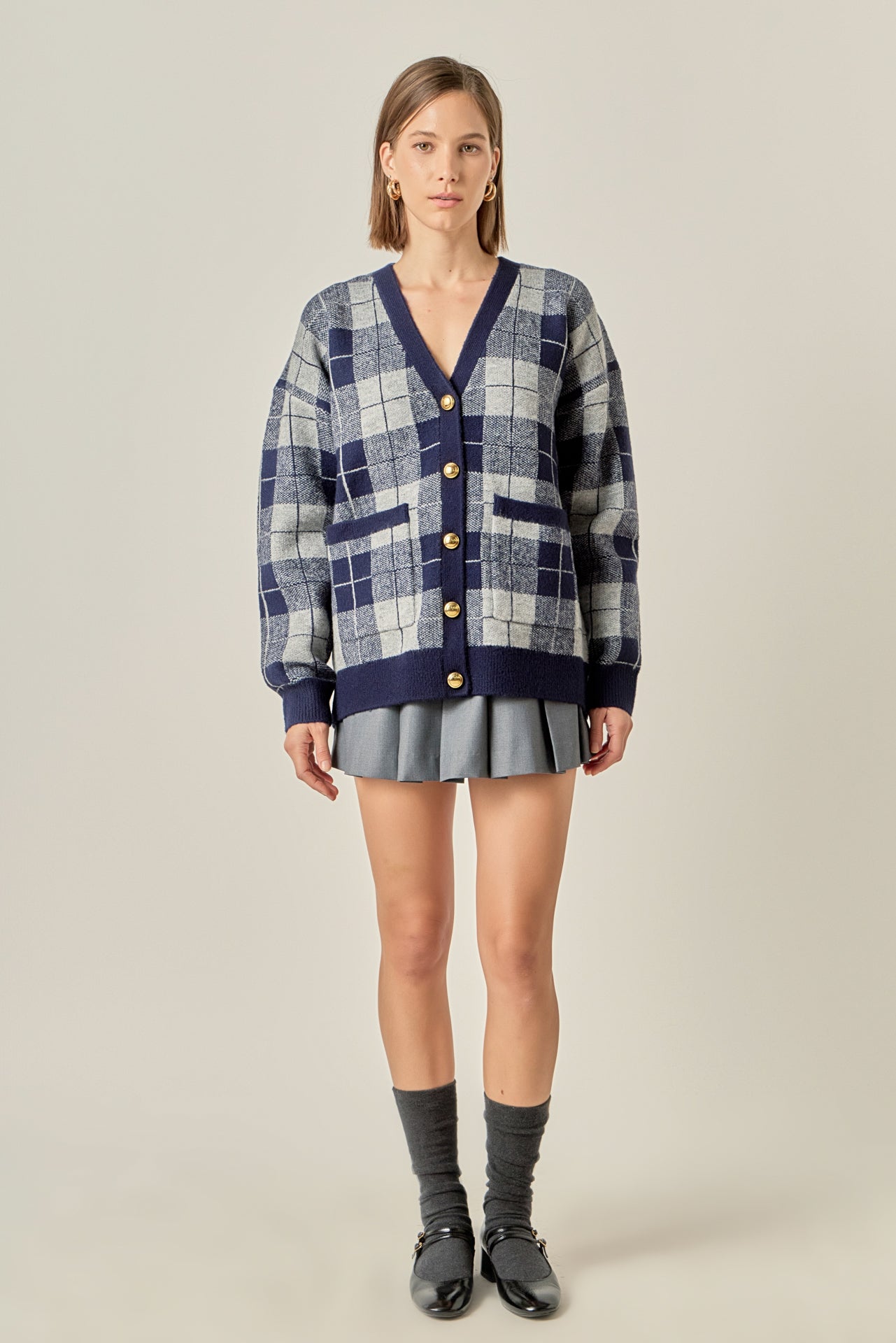 Check Cardigan – English Factory