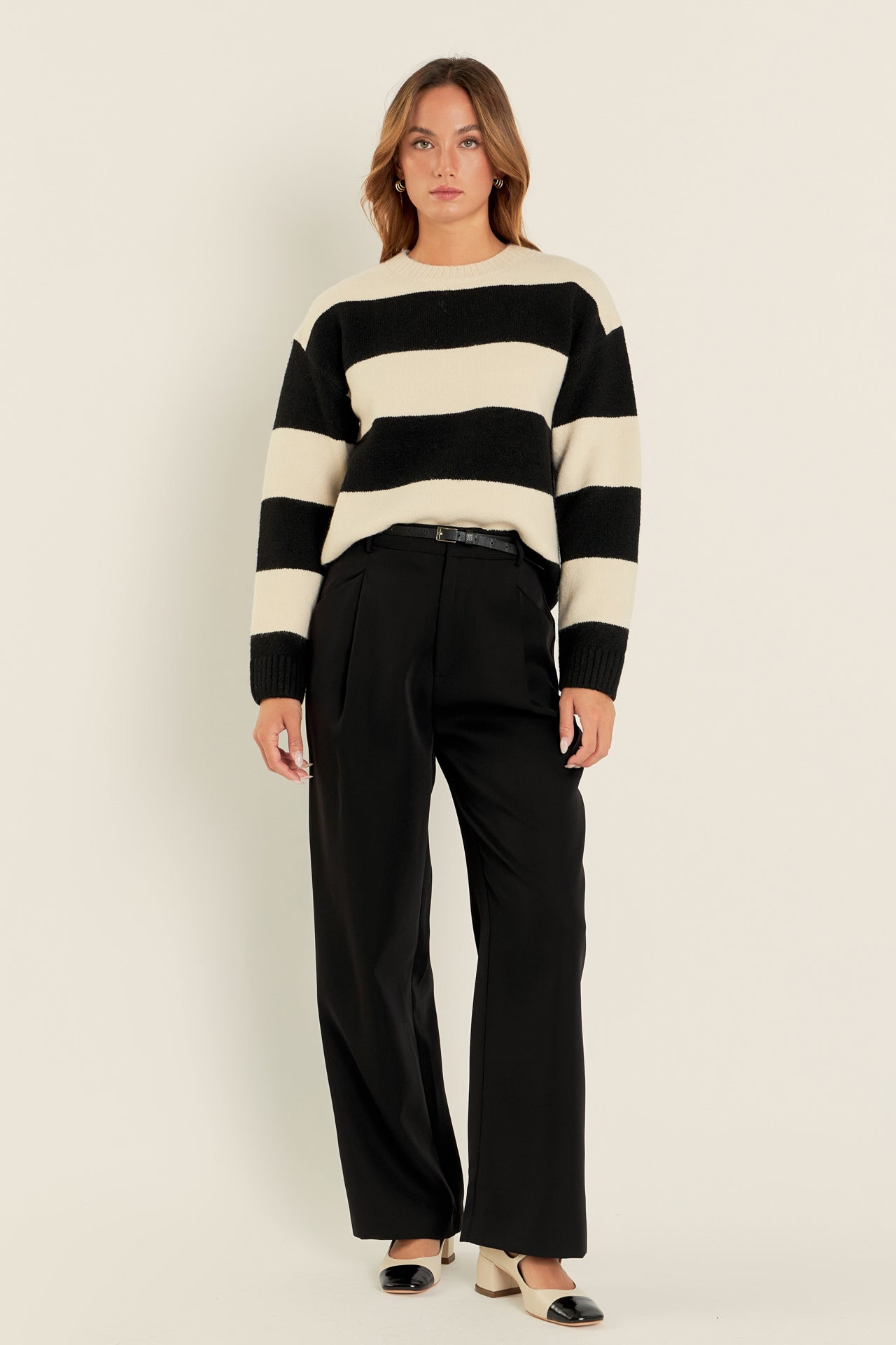 Bold stripe sweater hotsell