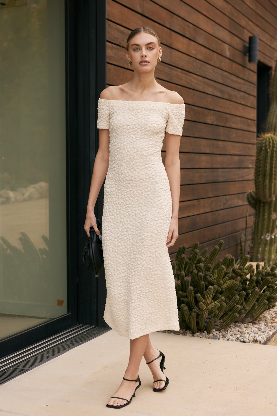 English Factory Women's Textured Midi Dress English Factory Women's Textured Midi Dress
