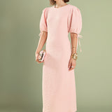 Smocked Midi Dress