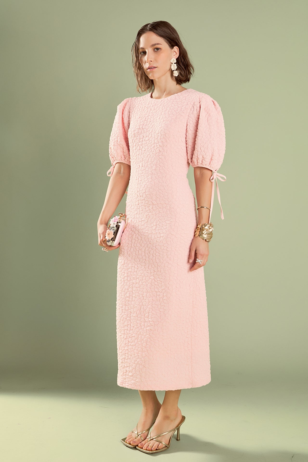 Smocked Midi Dress