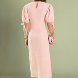 Smocked Midi Dress
