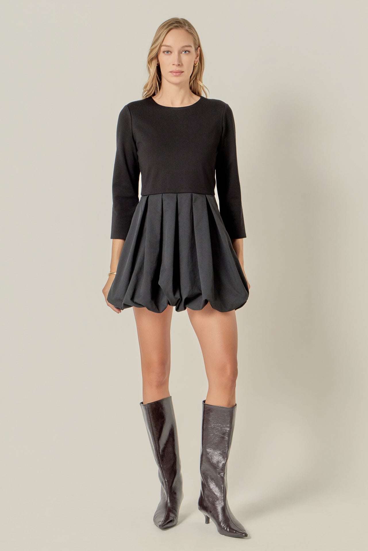 english factory mixed media mini dress English Factory