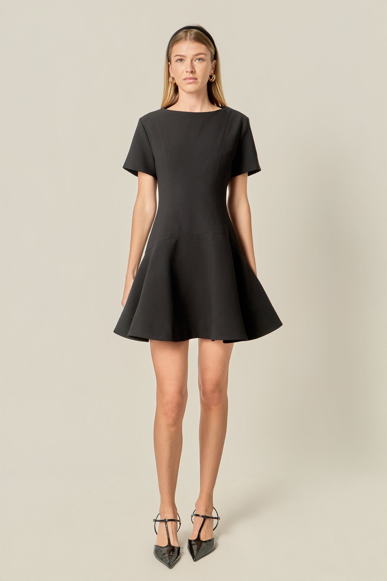 english factory solid mini dress English Factory