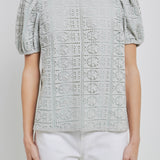 Puff Sleeve Lace Top