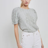 Puff Sleeve Lace Top