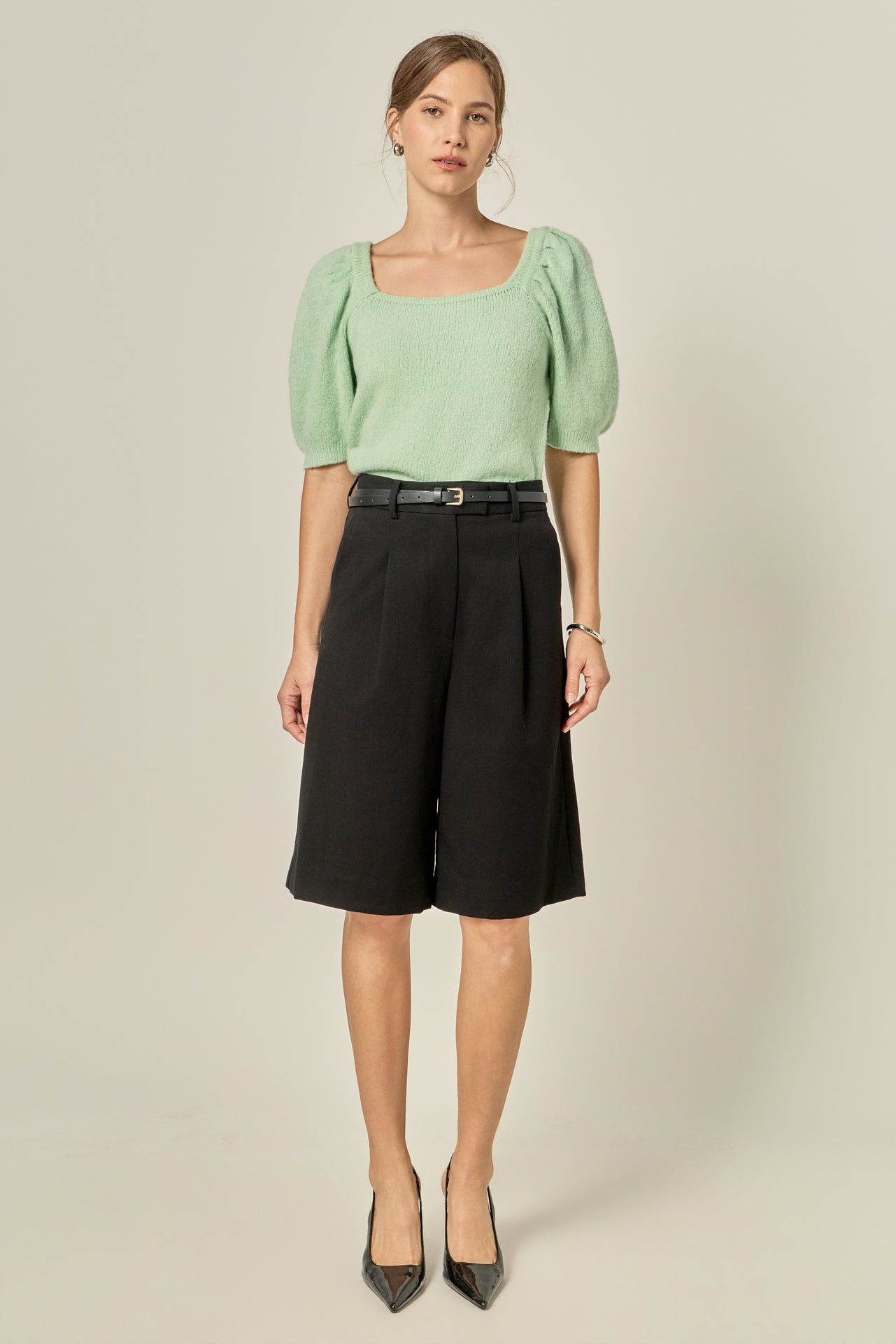 Puff Sleeve Sweater – English Factory