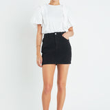 Basic Denim Mini Skirt