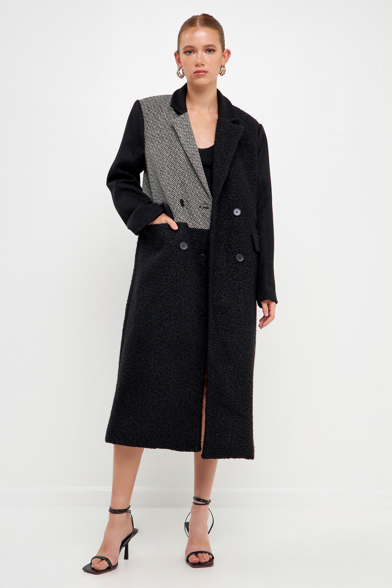 I_am bicolor handmade long coat lawgy 珍しい - clinicaviterbo.com.br