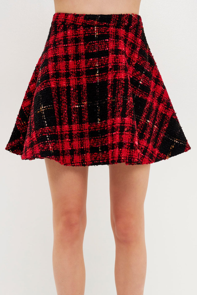 Tweed Skater Skirt – English Factory