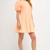 ENGLISH FACTORY - Knit Woven Mixed Dress - DRESSES available at Objectrare