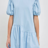 ENGLISH FACTORY - Knit Woven Mixed Dress - DRESSES available at Objectrare