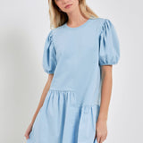 ENGLISH FACTORY - Knit Woven Mixed Dress - DRESSES available at Objectrare