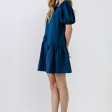 ENGLISH FACTORY - Knit Woven Mixed Dress - DRESSES available at Objectrare