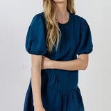ENGLISH FACTORY - Knit Woven Mixed Dress - DRESSES available at Objectrare
