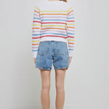 ENGLISH FACTORY - Multi-colored Striped Sweater - TOPS available at Objectrare