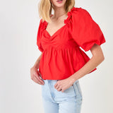 Sweet Heart To with Ruffle Detail
