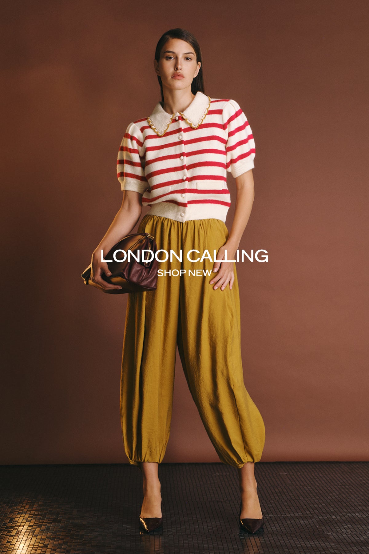 A collection London Calling, highlighting English Factory's new arrivals and offering discounts of up to 80%.