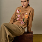 FLOWER EMBROIDERY SWEATER