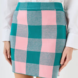 Gingham Mini Skirt