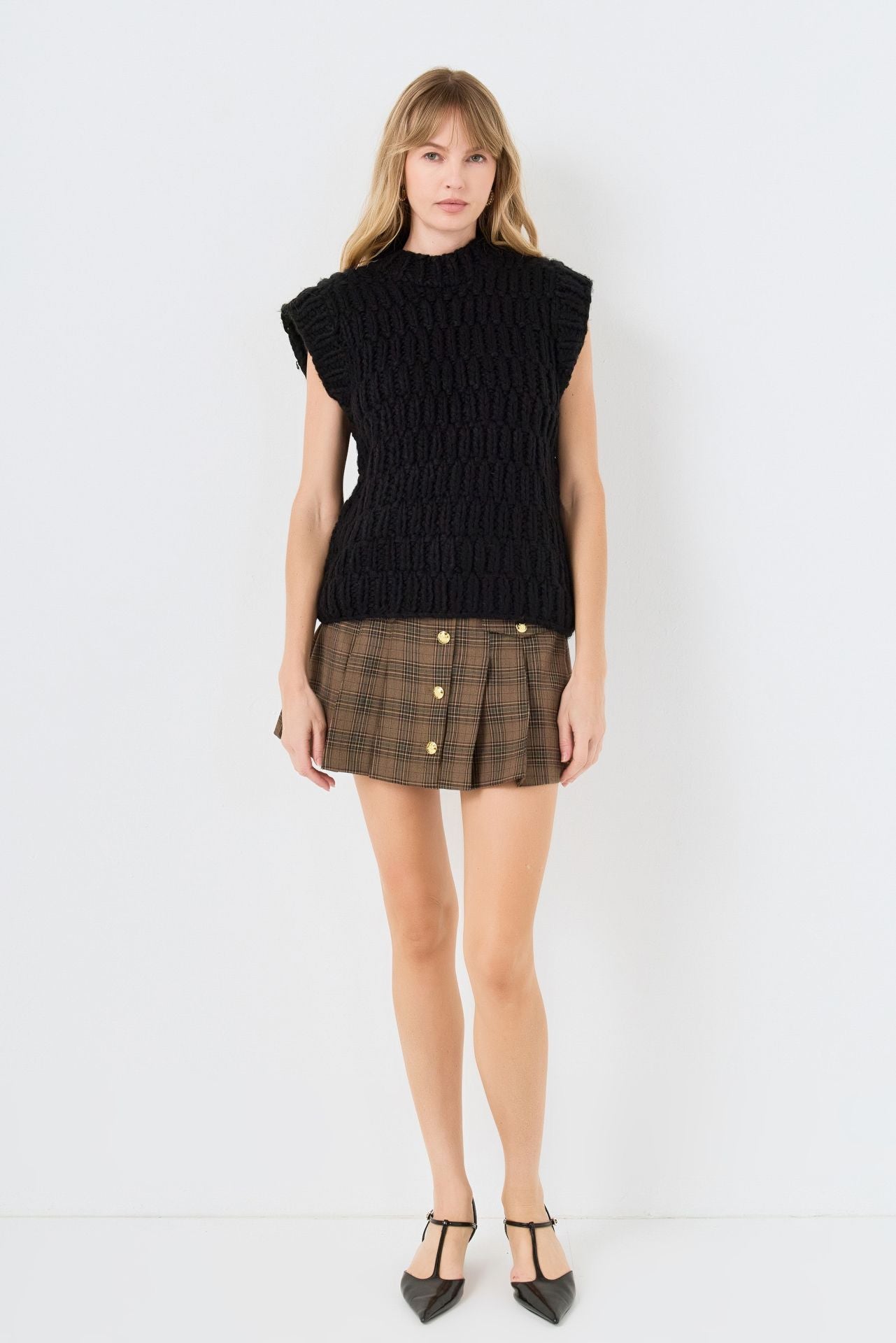 Chunky Knit Sweater Vest