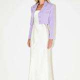 Silky Cropped Blazer