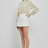 Long Sleeve Woven Top