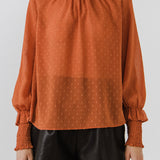 Long Sleeve Woven Top