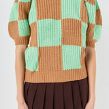Check Pattern Sweater