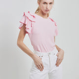 Shoulder Ruffle Top