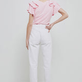 Shoulder Ruffle Top- Final Sale