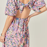 Open Back Tie Maxi Dress