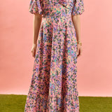 Open Back Tie Maxi Dress