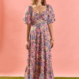 Open Back Tie Maxi Dress