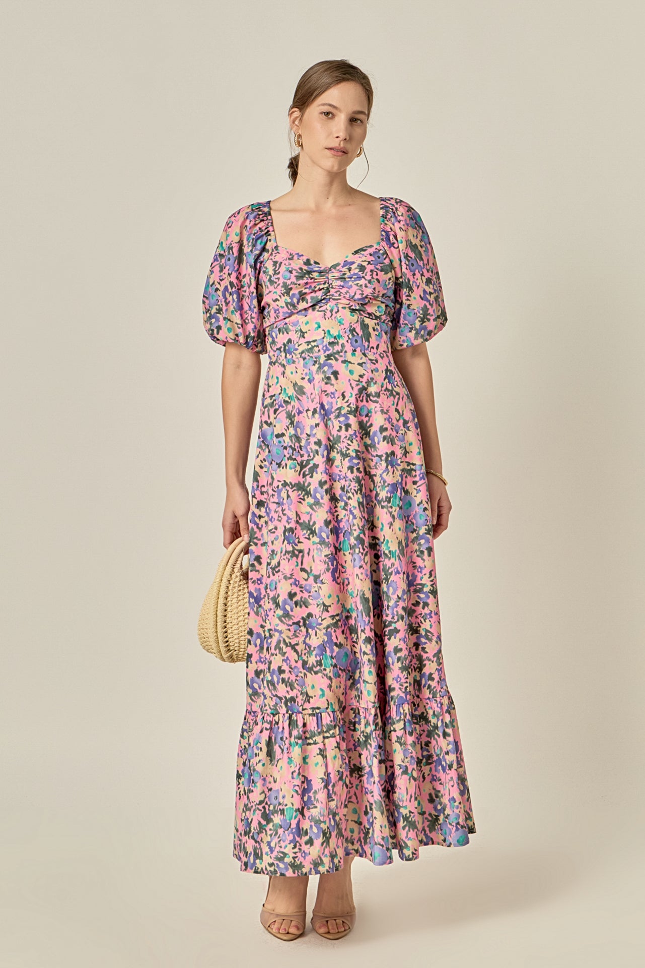 Open Back Tie Maxi Dress – English Factory