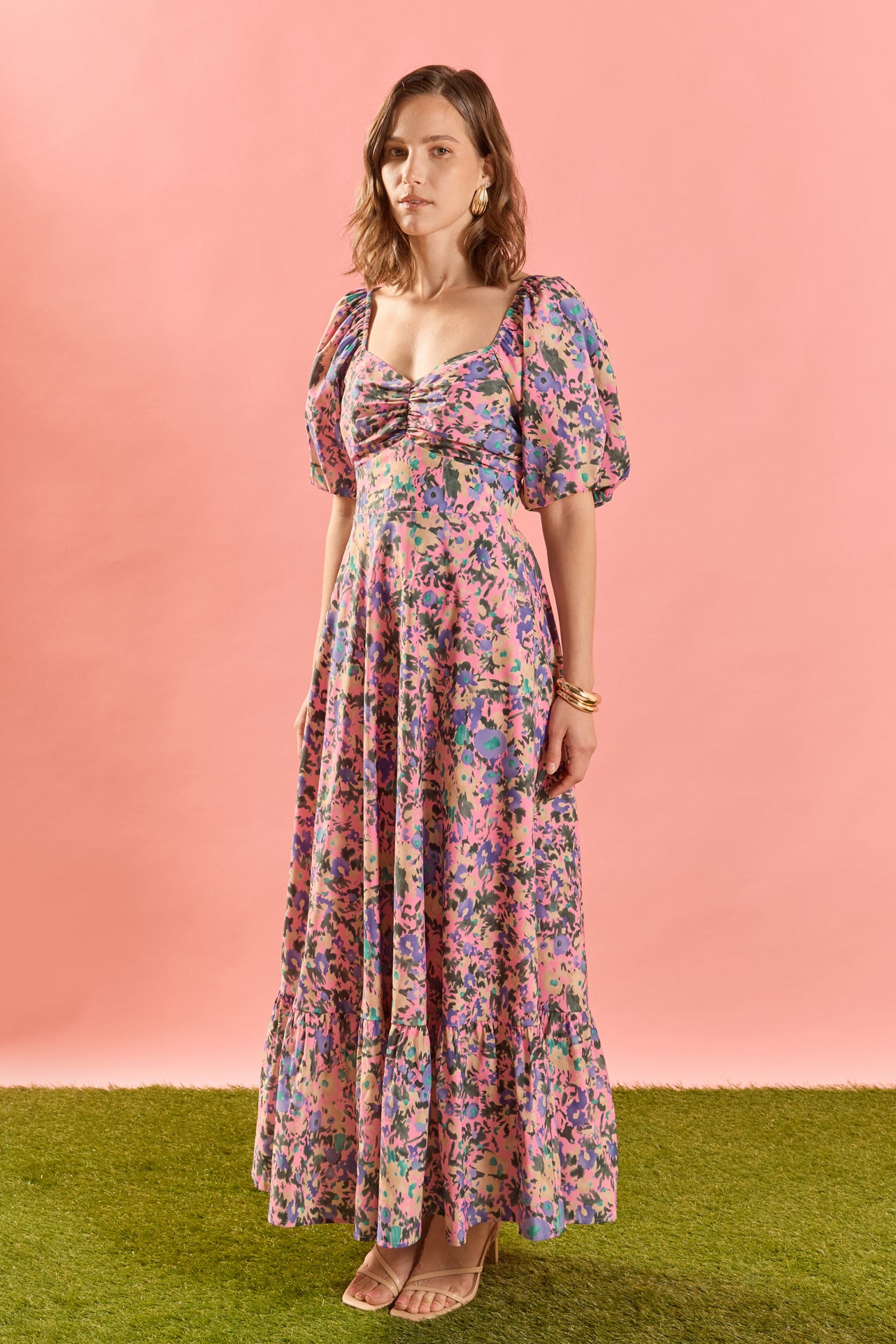 Open Back Tie Maxi Dress – English Factory