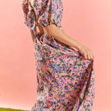 Open Back Tie Maxi Dress