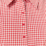 Gingham Pleated Shirt Mini Dress