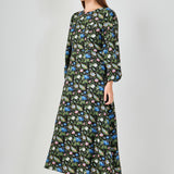 Puff Sleeve Maxi Dress