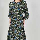 Puff Sleeve Maxi Dress