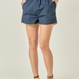 Shorts with Colorblock Binding