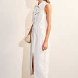 Sleeveless Maxi Denim Dress