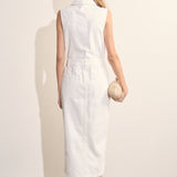 Sleeveless Maxi Denim Dress