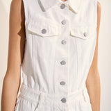 Sleeveless Maxi Denim Dress