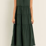 Sleeveless Ruffled Maxi Dress